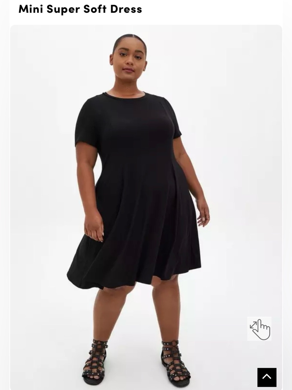 Torrid Mini Super Soft Dress - Black